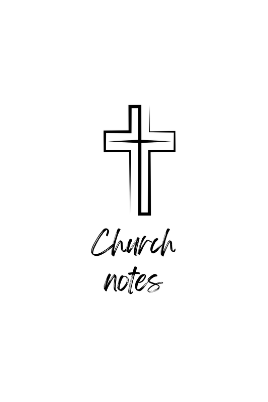 Church Notes Journal – Inspirational Christian Notebook